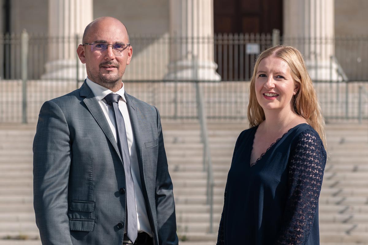 Maîtres Christophe Diaz et Ludivine Garcia, avocats à Marseille